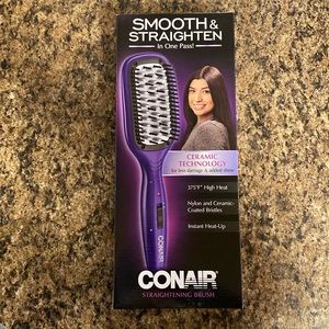 Smooth and straighten Conair straightening brush